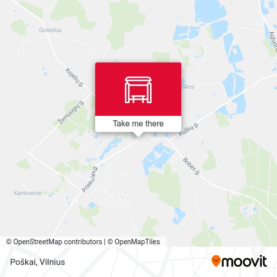 Карта Poškai