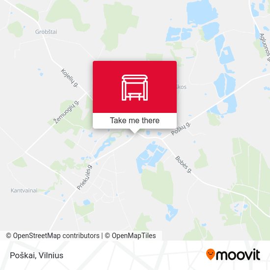 Карта Poškai