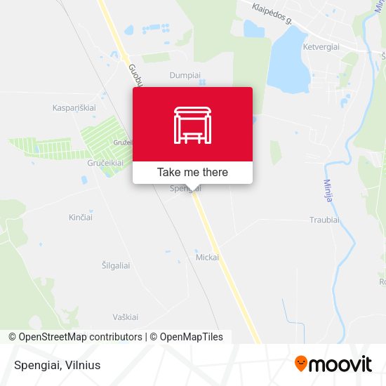 Карта Spengiai