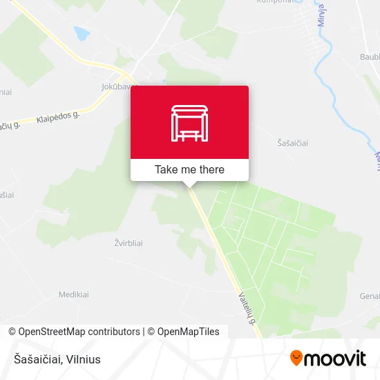 Карта Šašaičiai