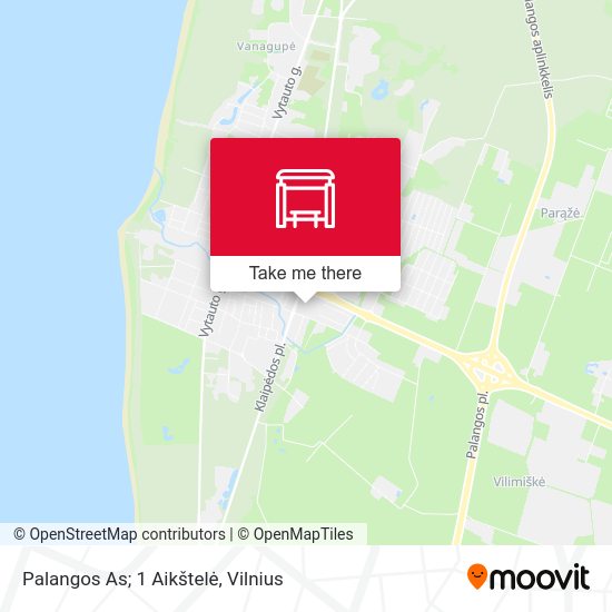 Карта Palangos As; 1 Aikštelė