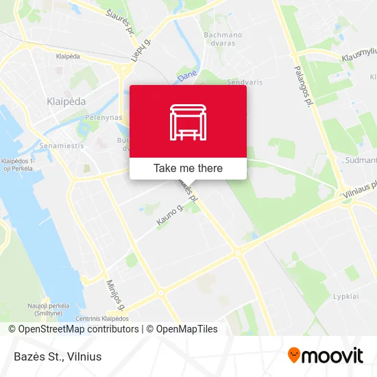 Карта Bazės St.