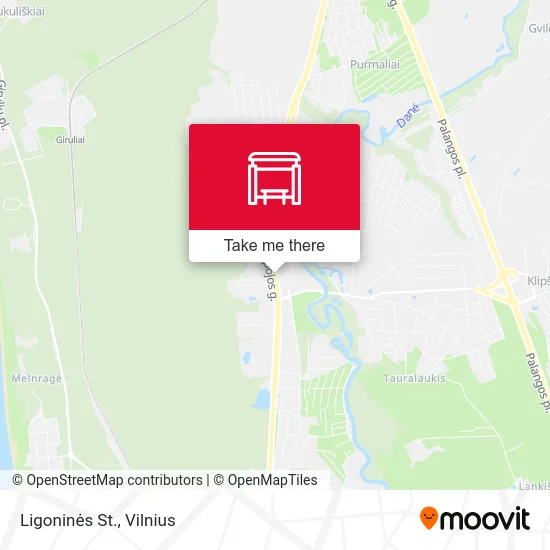 Карта Ligoninės St.