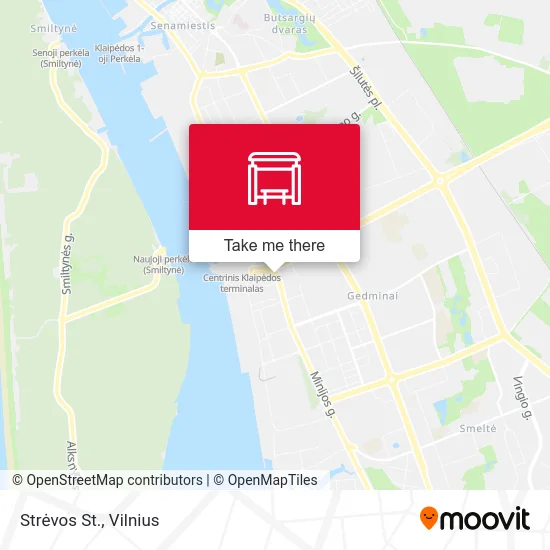 Карта Strėvos St.
