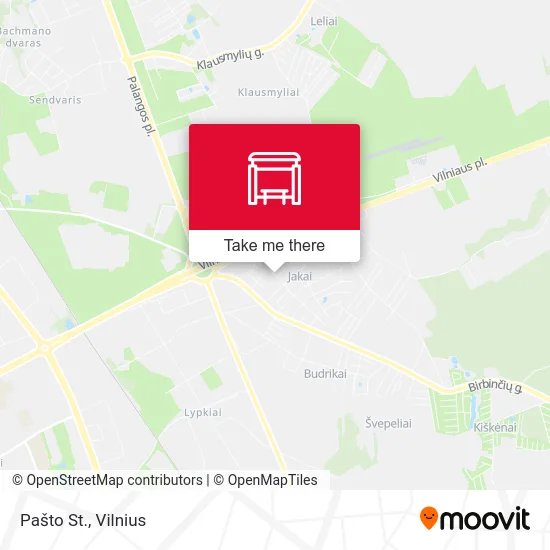 Карта Pašto St.