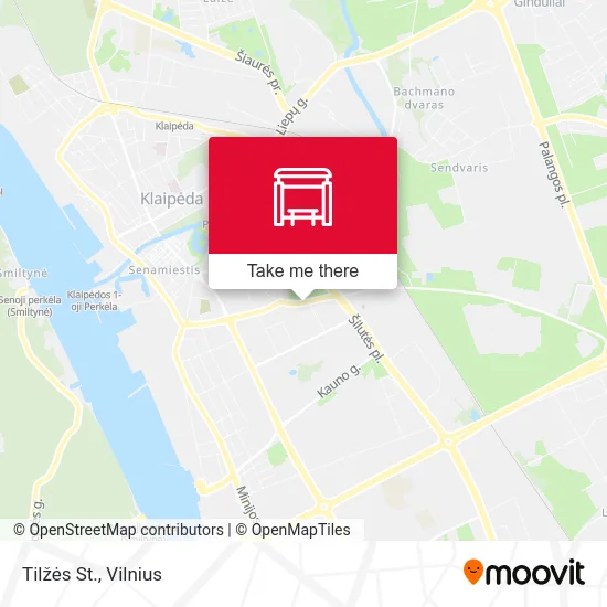 Tilžės St. map