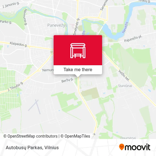Autobusų Parkas map