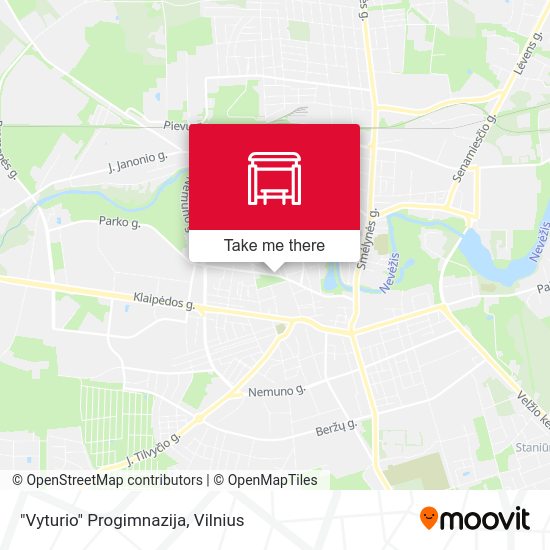 Карта "Vyturio" Progimnazija