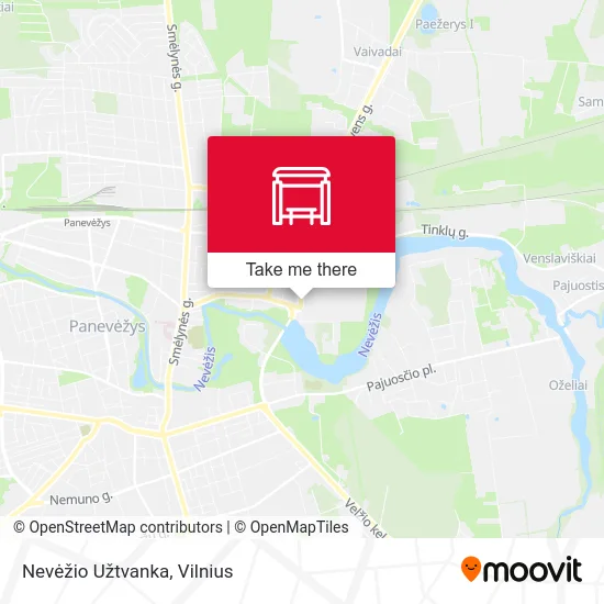 Карта Nevėžio Užtvanka
