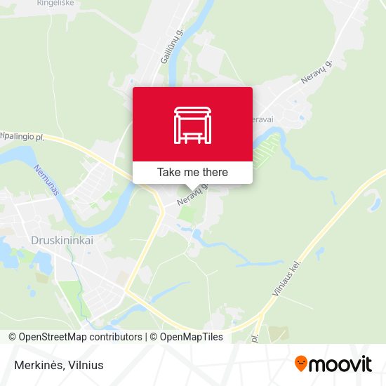 Карта Merkinės