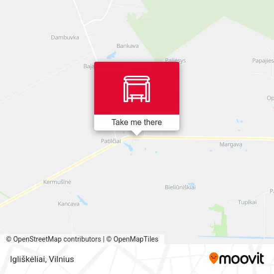 Карта Igliškėliai