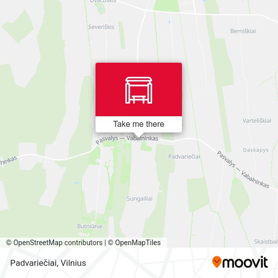 Карта Padvariečiai