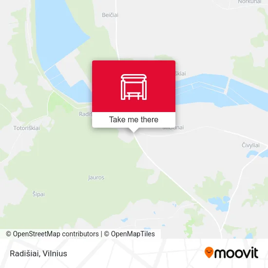 Карта Radišiai