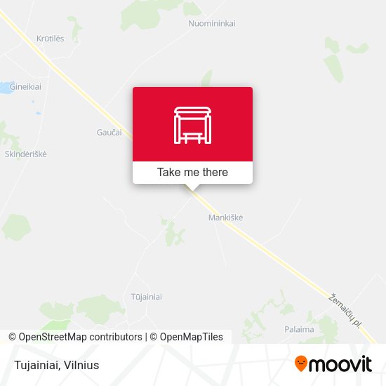 Карта Tujainiai