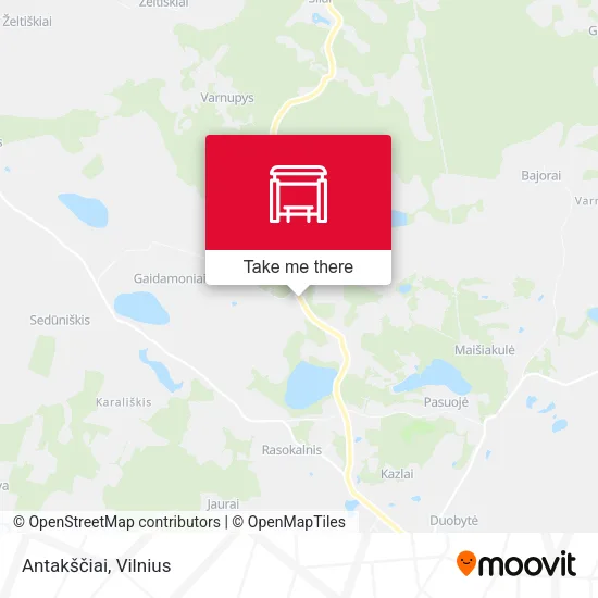 Карта Antakščiai