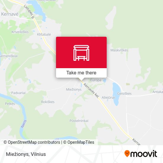Карта Miežionys
