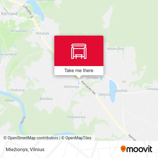 Карта Miežionys