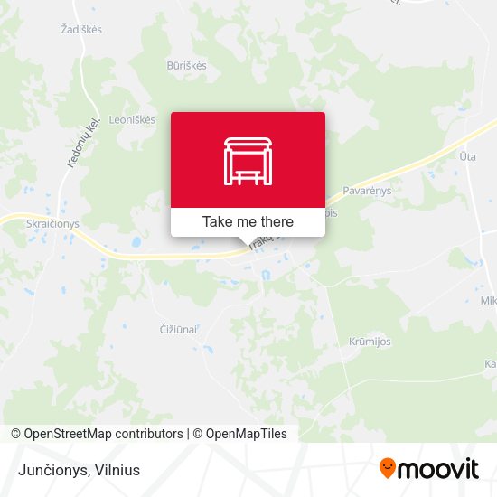 Карта Junčionys