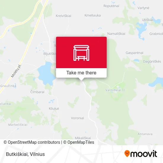 Карта Butkiškiai