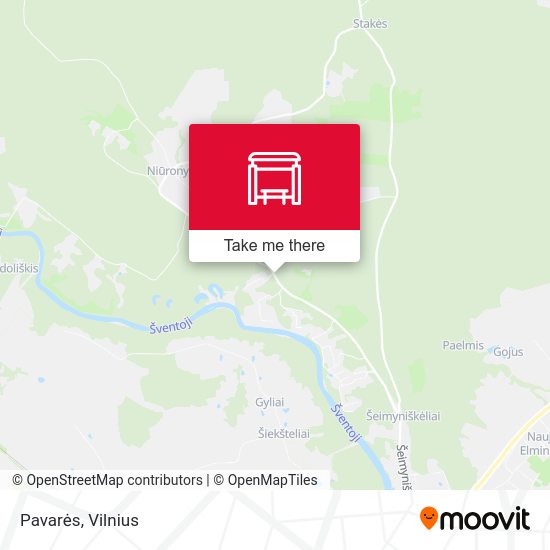 Карта Pavarės