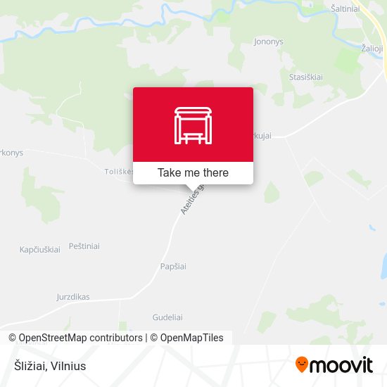 Карта Šližiai