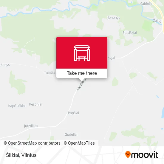 Карта Šližiai