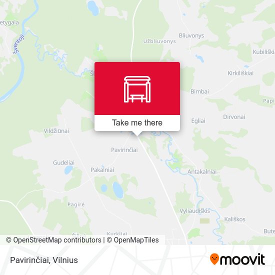 Карта Pavirinčiai