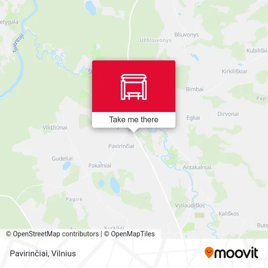 Карта Pavirinčiai