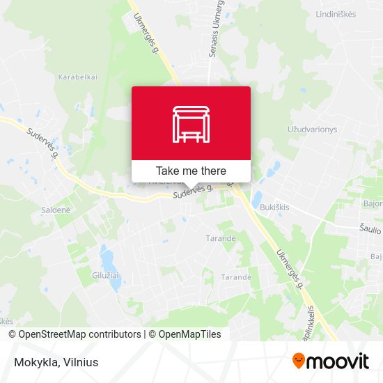Карта Mokykla