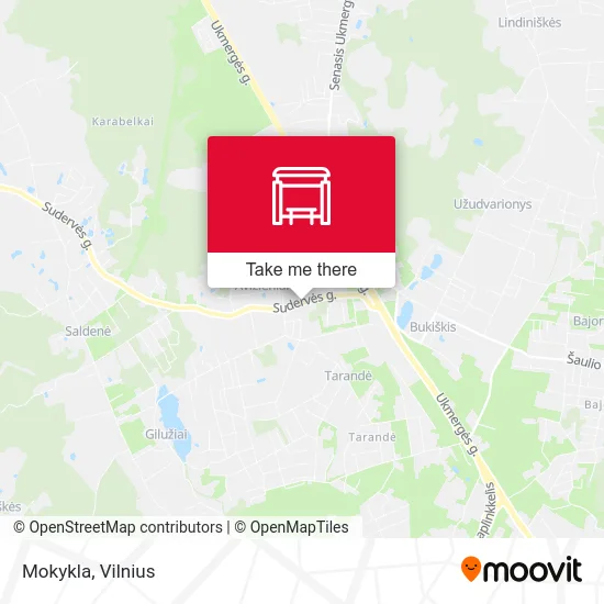 Карта Mokykla