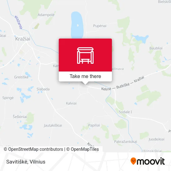 Карта Savitiškė