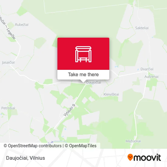 Карта Daujočiai