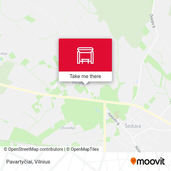 Карта Pavartyčiai