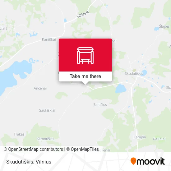 Карта Skudutiškis