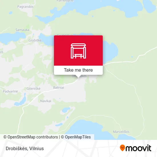 Карта Drobiškės