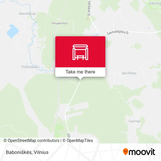 Карта Baboniškės