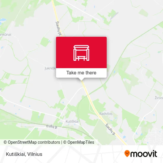 Карта Kutiškiai