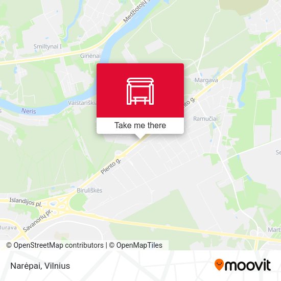 Карта Narėpai