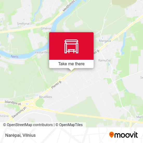 Карта Narėpai
