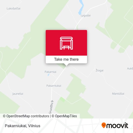 Карта Pakarniukai