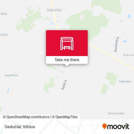 Карта Gedučiai