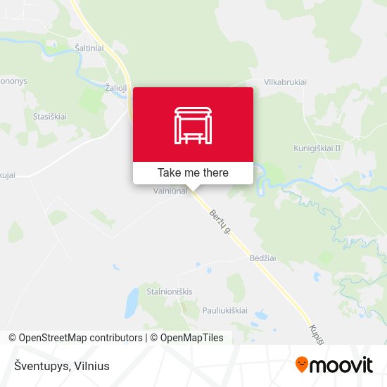 Карта Šventupys