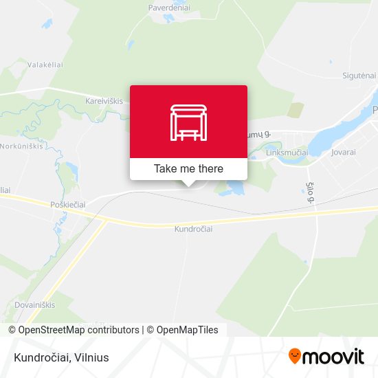 Карта Kundročiai