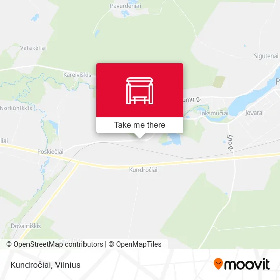 Карта Kundročiai