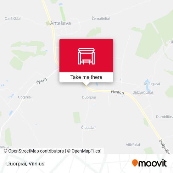 Карта Duorpiai