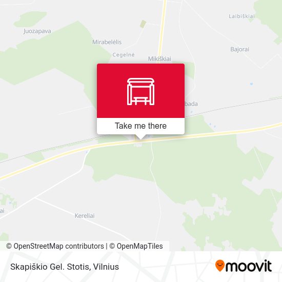 Карта Skapiškio Gel. Stotis