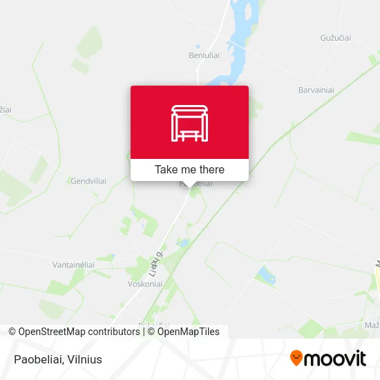 Карта Paobeliai