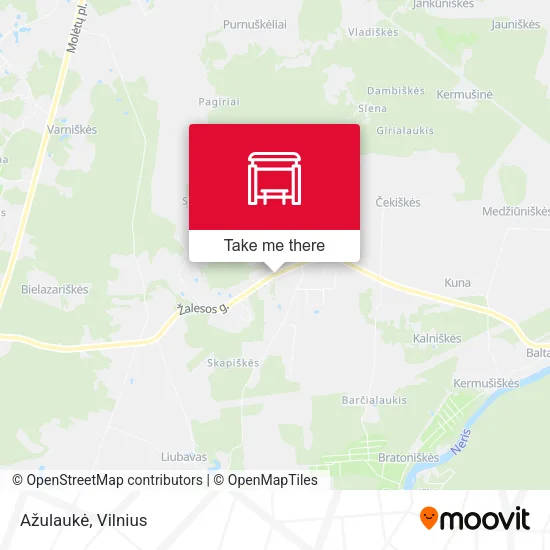 Карта Ažulaukė