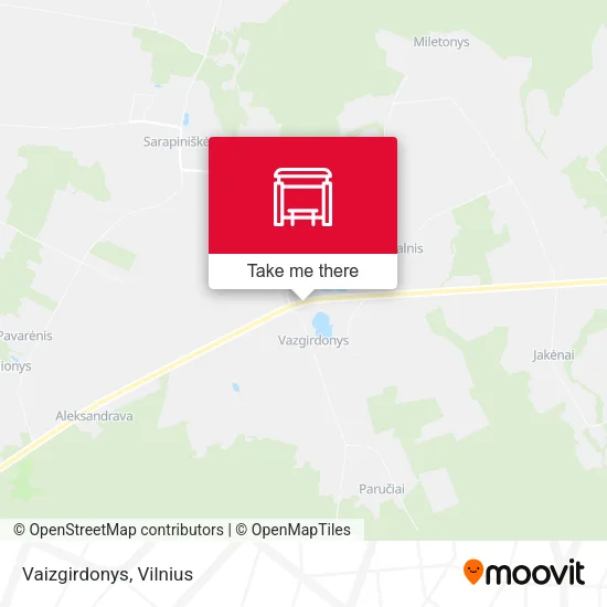 Карта Vaizgirdonys