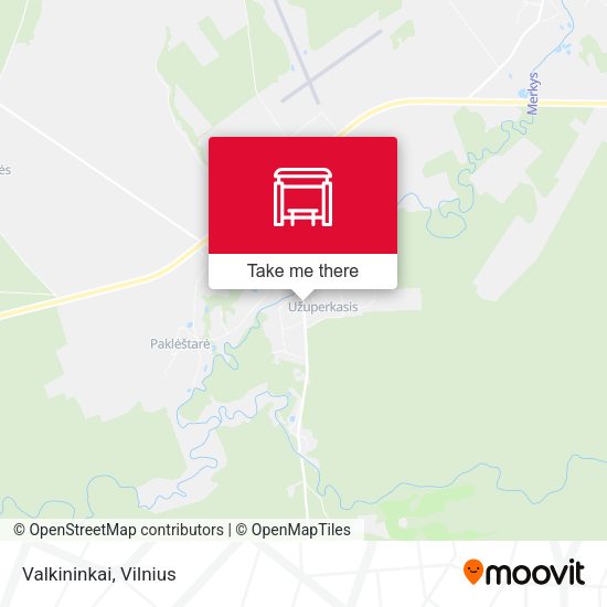 Карта Valkininkai